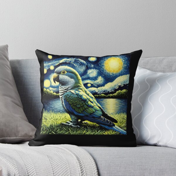 Item preview, Starry Night Quaker Parrot Van Gogh Bird Lover designed and sold by Kimberley King Art  King Art.