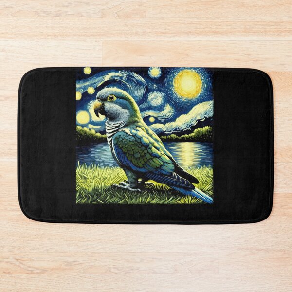 Item preview, Starry Night Quaker Parrot Van Gogh Bird Lover designed and sold by Kimberley King Art  King Art.