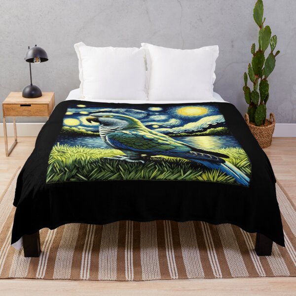Item preview, Starry Night Quaker Parrot Van Gogh Bird Lover designed and sold by Kimberley King Art King Art.
