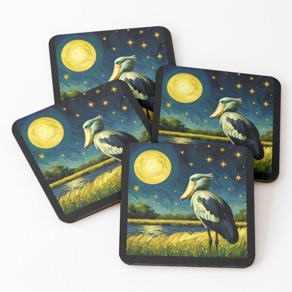 Item preview, Starry Night Shoebill Bird Van Gogh Bird Lover designed and sold by Kimberley King Art  King Art.