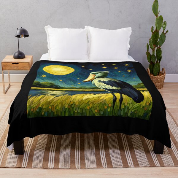 Item preview, Starry Night Shoebill Bird Van Gogh Bird Lover designed and sold by Kimberley King Art King Art.
