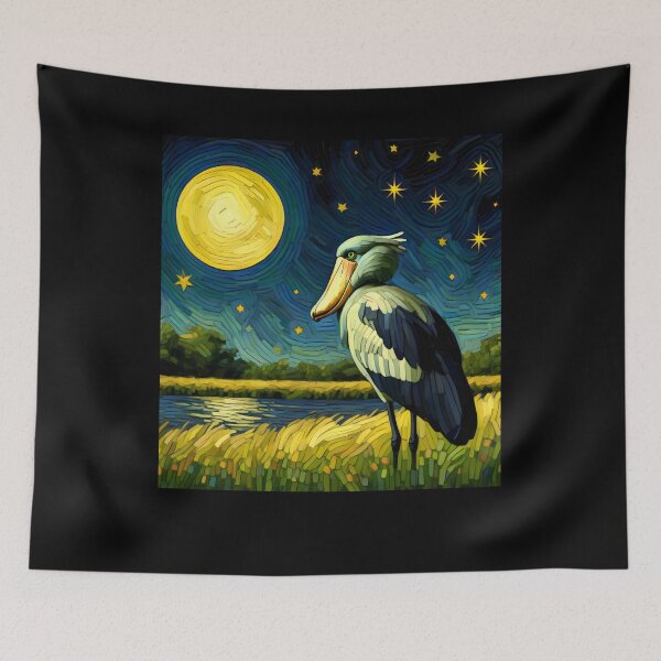 Item preview, Starry Night Shoebill Bird Van Gogh Bird Lover designed and sold by Kimberley King Art  King Art.