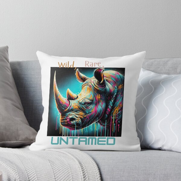 Item preview, "Graffiti Wild Rhino" designed and sold by JacksVintage.