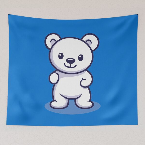 Item preview, Cute white bear designed and sold by FluffyGallery.