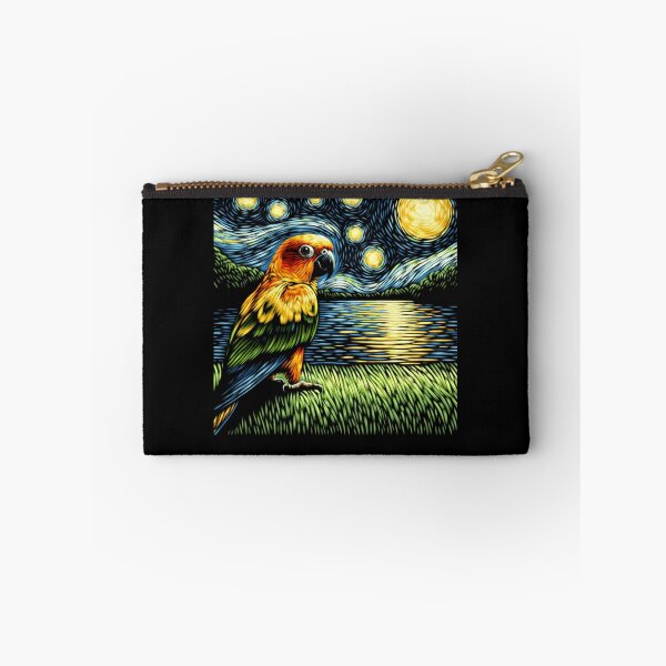 Item preview, Starry Night Sun Conure Parrot Van Gogh Bird Lover designed and sold by Kimberley King Art  King Art.