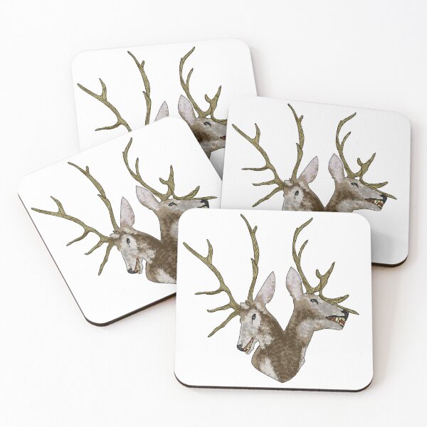 Item preview, two-headed deer designed and sold by Kalhanne.
