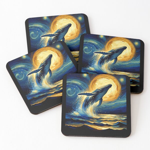 Item preview, Starry Night Whale Van Gogh Lover designed and sold by Kimberley King Art  King Art.