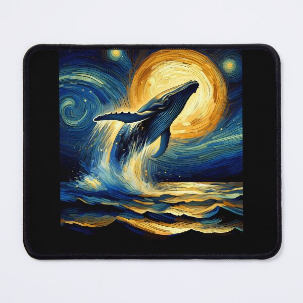 Item preview, Starry Night Whale Van Gogh Lover designed and sold by Kimberley King Art King Art.