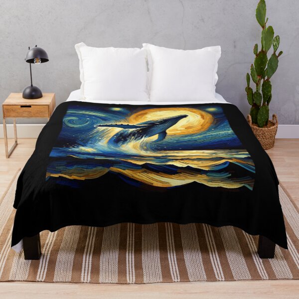 Item preview, Starry Night Whale Van Gogh Lover designed and sold by Kimberley King Art King Art.