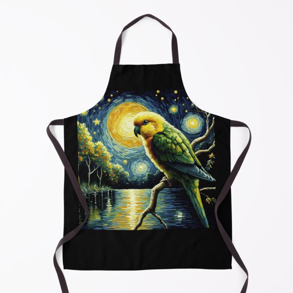 Item preview, Starry Night Yellow Headed Parrot Van Gogh Bird Lover designed and sold by Kimberley King Art King Art.