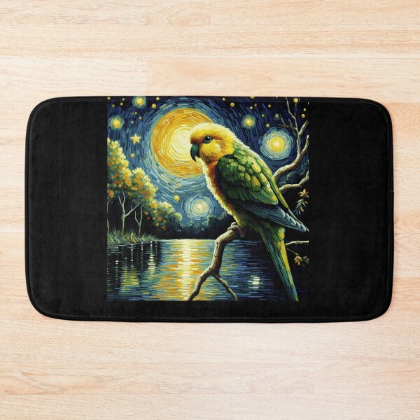 Item preview, Starry Night Yellow Headed Parrot Van Gogh Bird Lover designed and sold by Kimberley King Art  King Art.