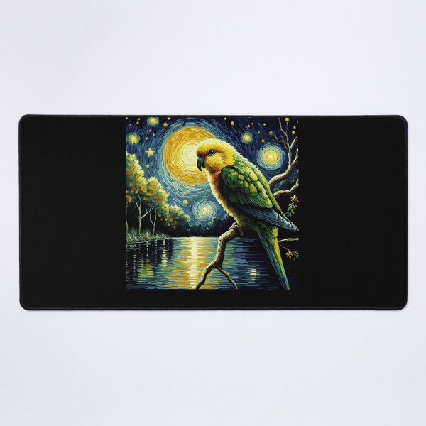 Item preview, Starry Night Yellow Headed Parrot Van Gogh Bird Lover designed and sold by Kimberley King Art  King Art.