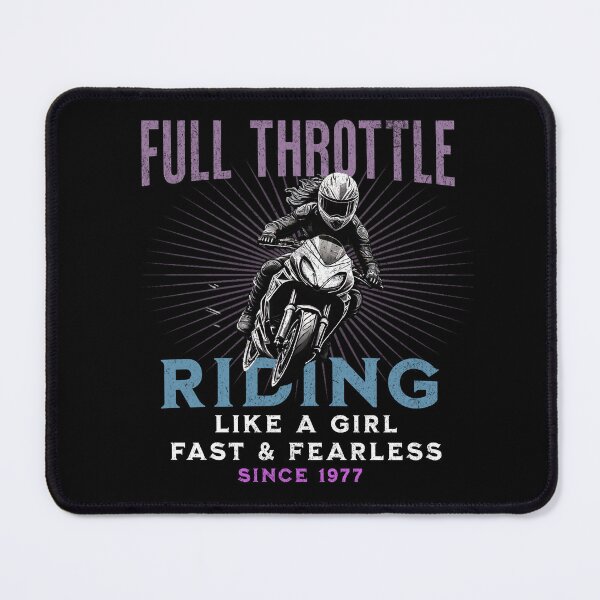 Item preview, Full Throttle - Riding Like a Girl Since 1977 designed and sold by LegendaryDesigns.