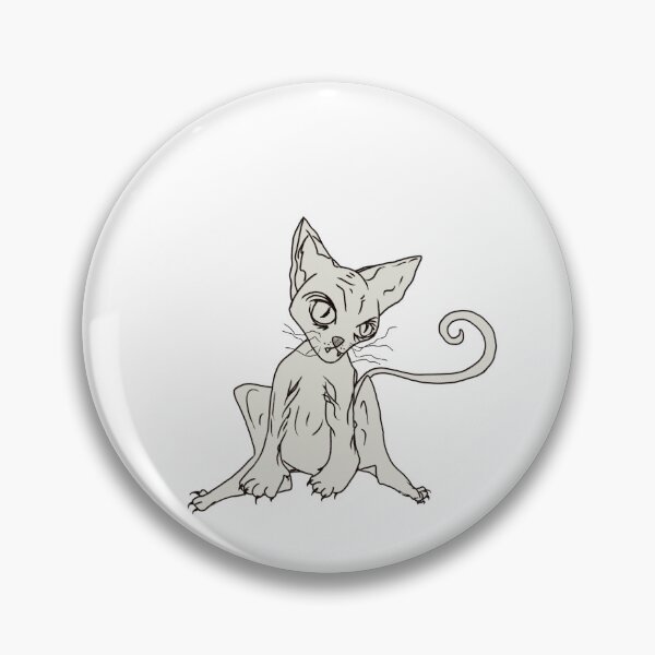 Artikelvorschau, monochrome Sphinxkatze entworfen und verkauft von Kalhanne.
