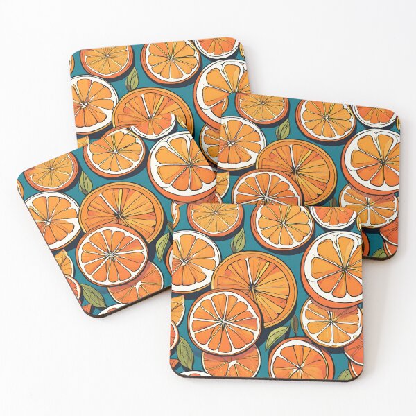 Item preview, Orange Delight - Citrus Fruit Pattern designed and sold by Line in Bloom.