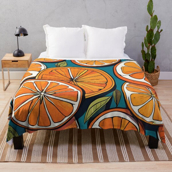 Item preview, Orange Delight - Citrus Fruit Pattern designed and sold by Line in Bloom.