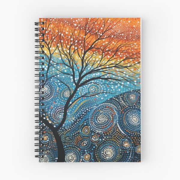 Item preview, Aboriginal Inspired Dot Art - Warmth Cold Wood designed and sold by GrinGalore.