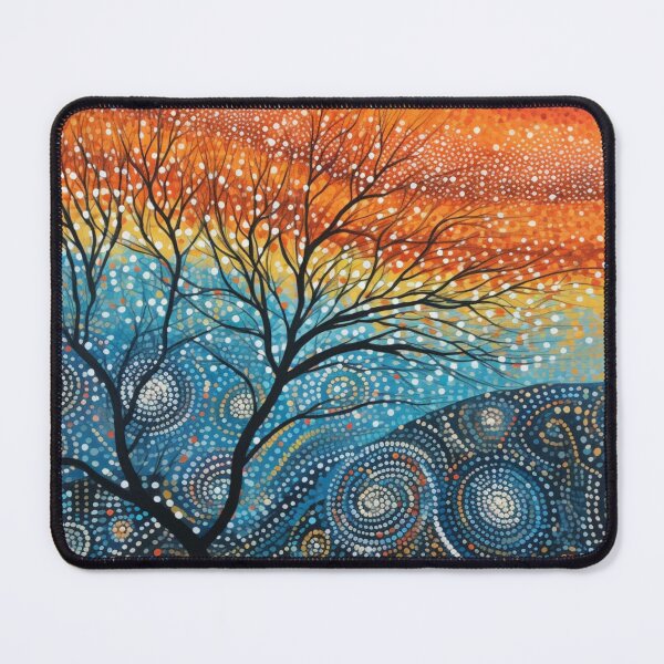 Item preview, Aboriginal Inspired Dot Art - Warmth Cold Wood designed and sold by GrinGalore.
