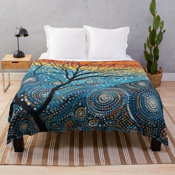 Item preview, Aboriginal Inspired Dot Art - Warmth Cold Wood designed and sold by GrinGalore.