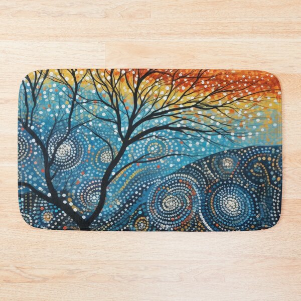 Item preview, Aboriginal Inspired Dot Art - Warmth Cold Wood designed and sold by GrinGalore.