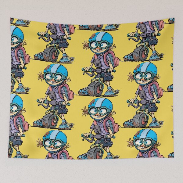 Item preview, little bird child on a bicycle stuck in the mud designed and sold by duxpavlic.
