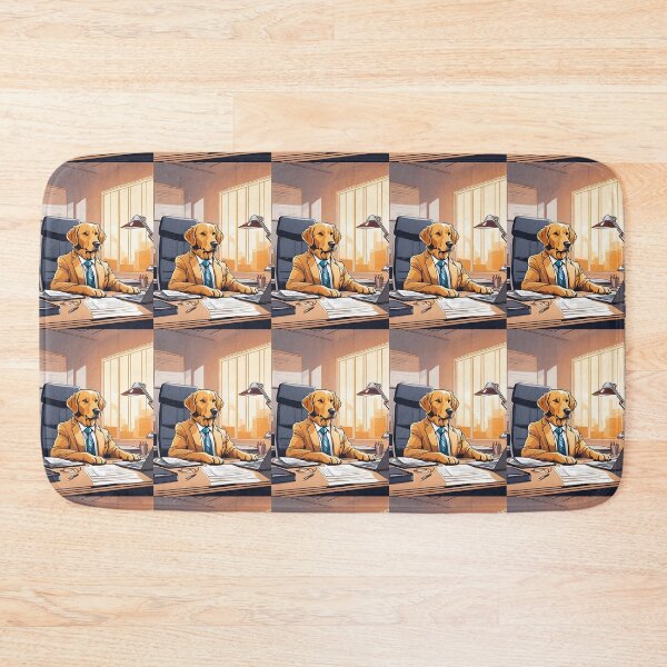 Item preview, Golden Retriever working an office job designed and sold by RogerDodger21.