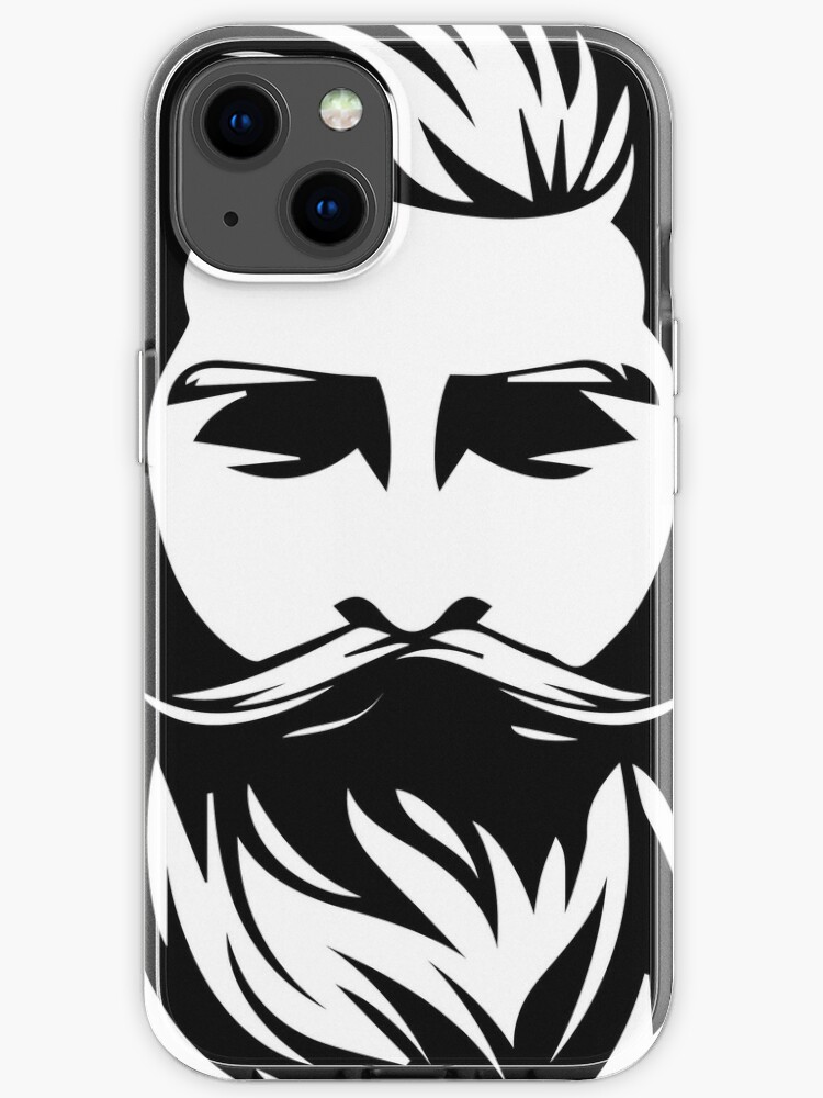 Beard Logo Iphone Case For Sale By Urbanartworkxxx Redbubble