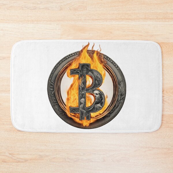 Item preview, Bitcoin BTC  The Future Burning Dollars designed and sold by damik1984.