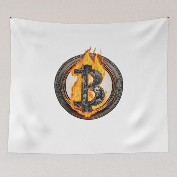 Item preview, Bitcoin BTC  The Future Burning Dollars designed and sold by damik1984.
