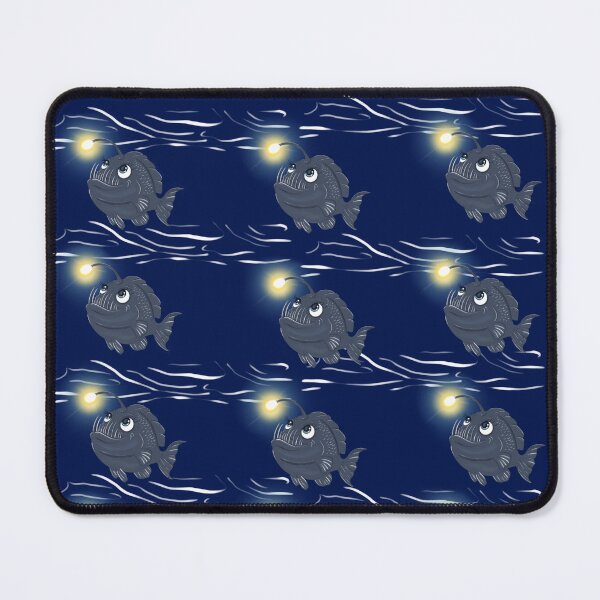 Item preview, Brave Little Anglerfish Seamless Pattern designed and sold by SpiritedArtwork.