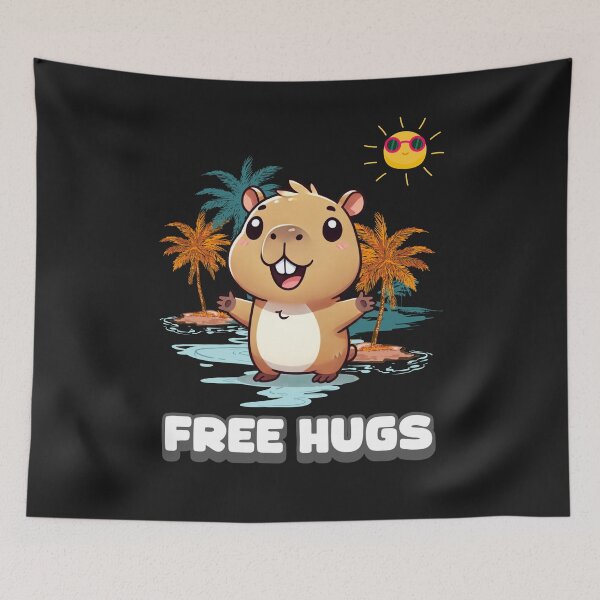 Item preview, FREE HUGS CAPYBARA designed and sold by damik1984.