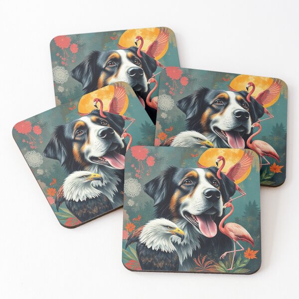 Item preview, Dog and eagle and flamingoes  designed and sold by Terry Collett.