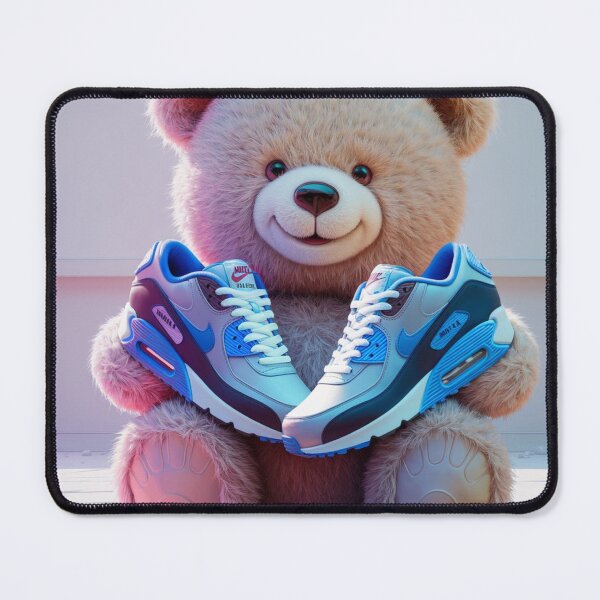 Item preview, ? Cute Teddy Bear Holding Nike Air Max 90 Sneakers – Trendy Streetwear Art designed and sold by JOshopx.