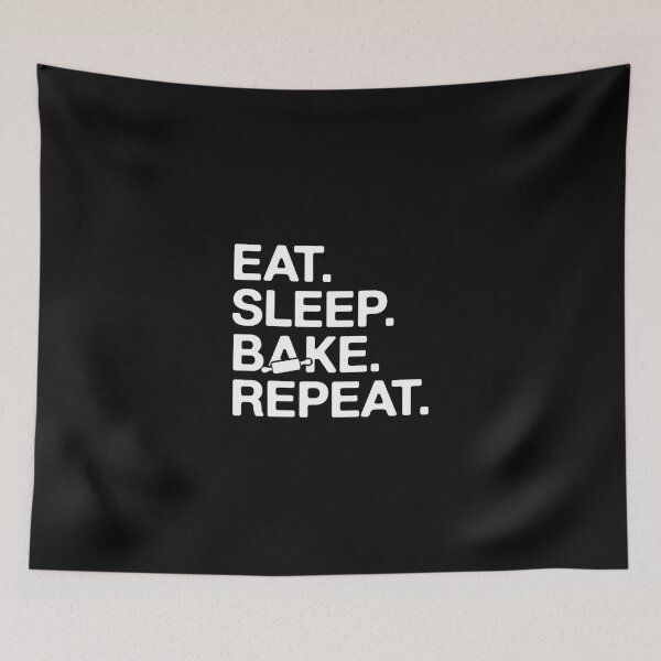 Item preview, Eat. Sleep. Bake. Repeat. designed and sold by MagicWander.