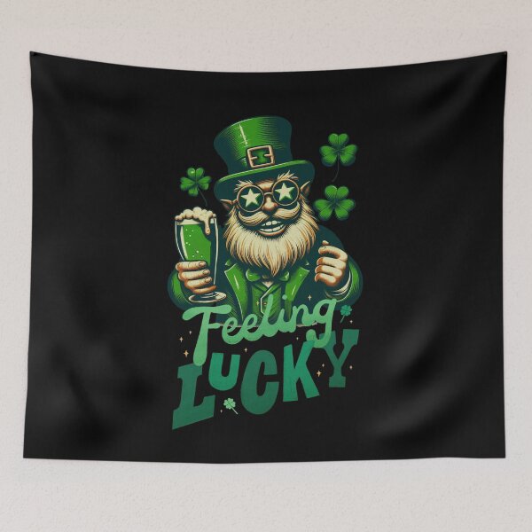 Item preview, Feeling Lucky Saint Patrick's Day Funny Leprechaun designed and sold by DarekShop.