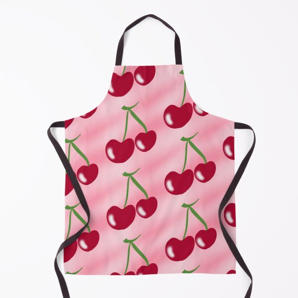 Item preview, Red cherry green stems pink background designed and sold by Bulantanyong.