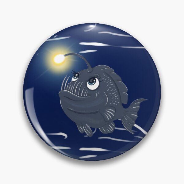 Item preview, Brave Little Anglerfish Seamless Pattern designed and sold by SpiritedArtwork.