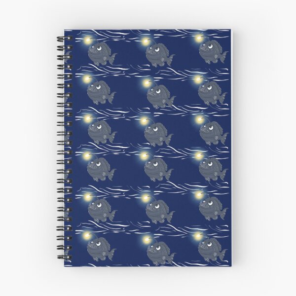 Item preview, Brave Little Anglerfish Seamless Pattern designed and sold by SpiritedArtwork.