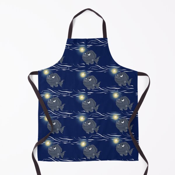 Item preview, Brave Little Anglerfish Seamless Pattern designed and sold by SpiritedArtwork.