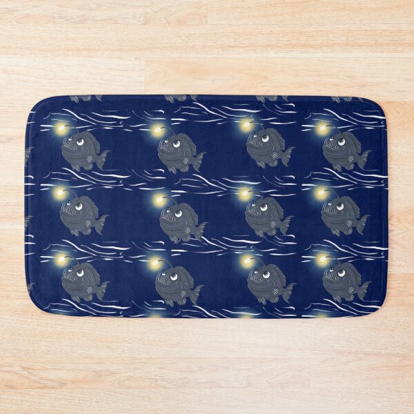Item preview, Brave Little Anglerfish Seamless Pattern designed and sold by SpiritedArtwork.