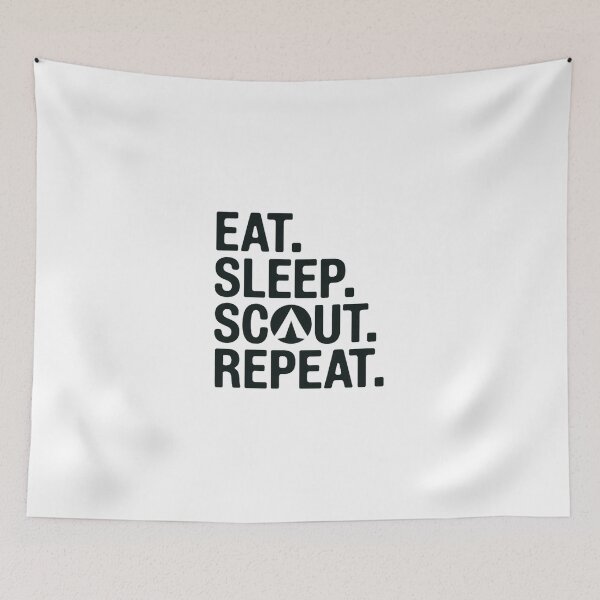 Item preview, Eat. Sleep. Scout. Repeat. designed and sold by MagicWander.