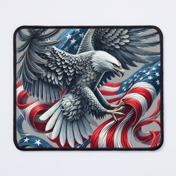 Item preview, Majestic American Eagle with a National Flag of USA designed and sold by BestDetailer.