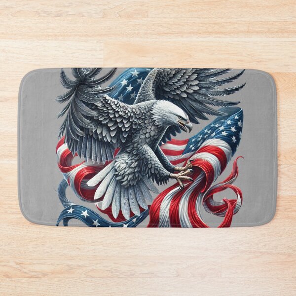Item preview, Majestic American Eagle with a National Flag of USA designed and sold by BestDetailer.