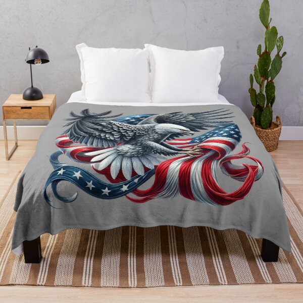 Item preview, Majestic American Eagle with a National Flag of USA designed and sold by BestDetailer.