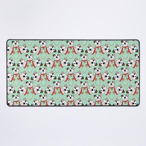 Item preview, STAFFY GRUFF REPEATING PATTERN MINT designed and sold by Marni Scofidio Desi9ns.