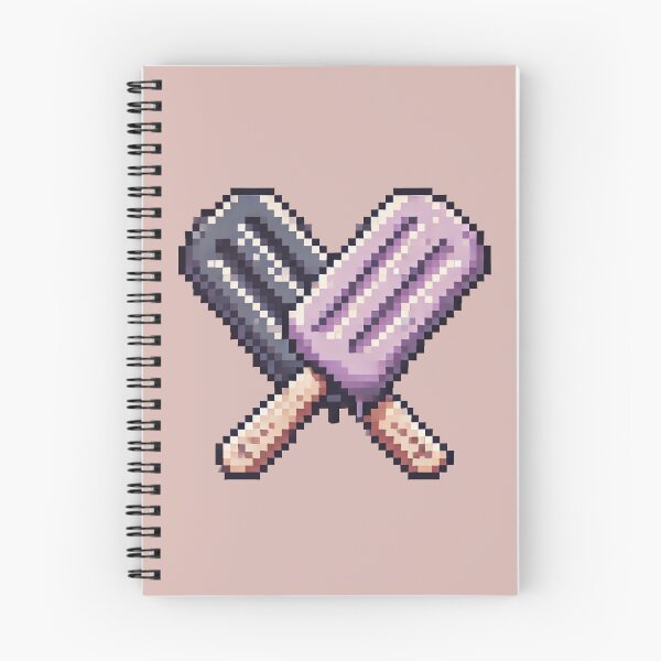 Item preview, Just Charcoal & Soft Lilac Ice Cream Bars designed and sold by Fontible.