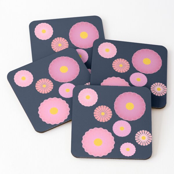 Item preview, Pink Cosmos on Midnight Blue  designed and sold by JaygiesDesign.