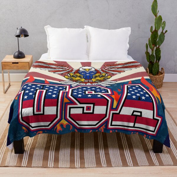 Item preview, USA Bald eagle, USA Flag. Fire, sun, rays. Power of USA designed and sold by ZaniokoDesign.
