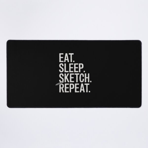 Item preview, Eat. Sleep. Sketch. Repeat. designed and sold by MagicWander.