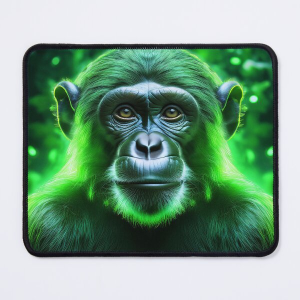 Item preview, Green | Glowing Neon Monkey Collection | Hyperrealistic designed and sold by monkeybusiness.pt.